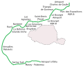 Plan de la ligne verte