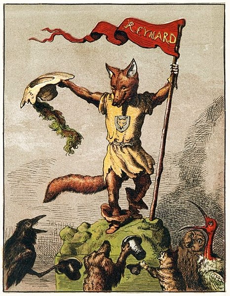 The trickster figure Reynard the Fox as depicted in an 1869 children's book by Michel Rodange
