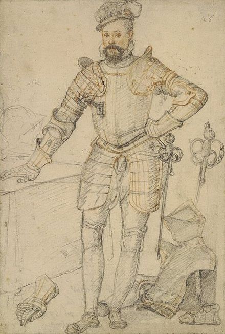 Robert Dudley, dressed partly in tilting armour, 1575[71]