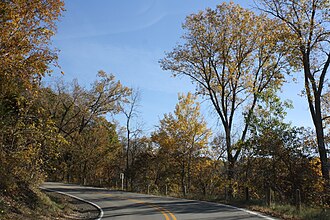 Rustic Road 26 in autumn RusticRoadR26FallSceneryWisconsin.jpg