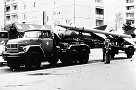 S-75 Dvina missile on a ZIL-131 truck of the East German Army