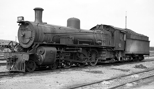 SAR no. 738 (ex CSAR no. 656) at Sydenham Loco depot, 4 September 1966