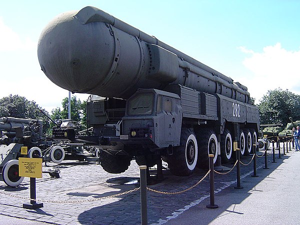 An SS-20 on display at the World War II Museum in Kyiv
