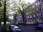 Samländische Strasse med udsigt over Mühlenstrasse og Berliner Strasse