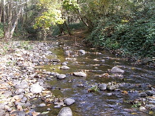 Santa Rosa Creek stream in California