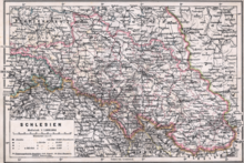 Karte Schlesiens von 1905