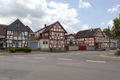 English: Half-timbered building in Schotten, Rainrod, Rathausstarsse, Hesse, Germany