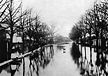 Flooded street Schwachhauser Heerstraße in 1881