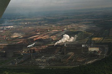 Scunthorpe Steelworks in Scunthorpe