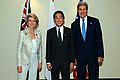 Secretary Kerry With Australian and Japanese Foreign Ministers Bishop and Kishida Before the Trilateral Security Dialogue (10085692694).jpg