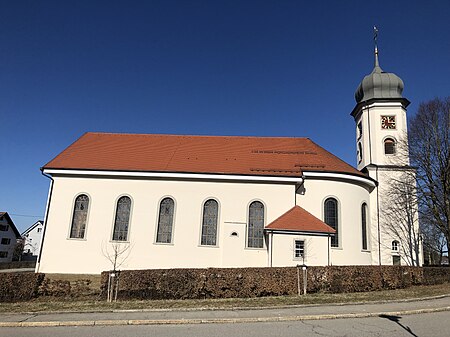 Seitenansicht Kirche Wuchzenhofen