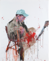 Shotgun Accident, Latex on Canvas, 63” x 50", 2009