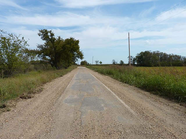 "Sidewalk highway" stretch of Route 66 near Miami, 2010
