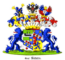 The Russian Sievers family's coat of arms Sivers VII-4.png