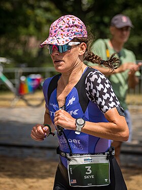 Skye Moench bei den Ironman European Championships, 2023