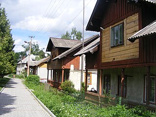 Slavske urban-type settlement in Lviv Oblast, Ukraine