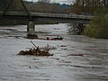 Snohomish, Washington with the river in flood