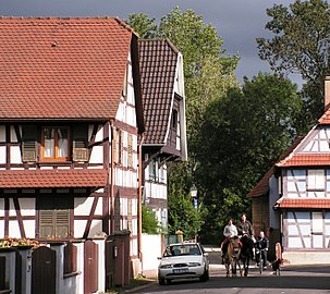 casa de entramado de madera