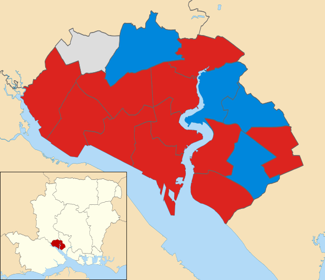 Southampton UK local election 2016 map.svg