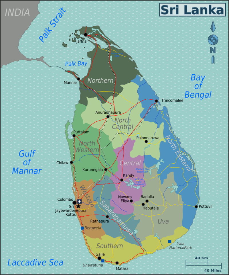 Mappa divisa per regioni