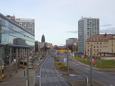 St. Petersburger Straße Dresden von Hbf 2019 12