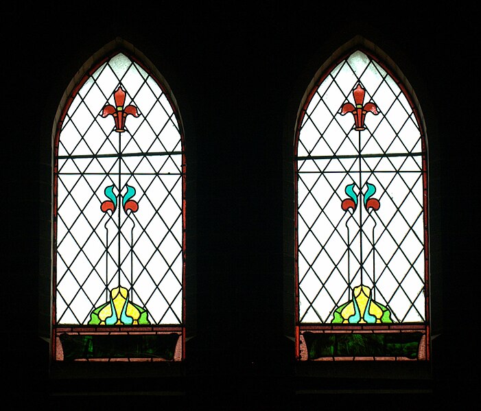 File:StAlbansFiveDock StainedGlass HighWindows.jpg