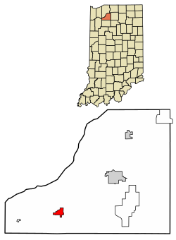 Location of North Judson in Starke County, Indiana.