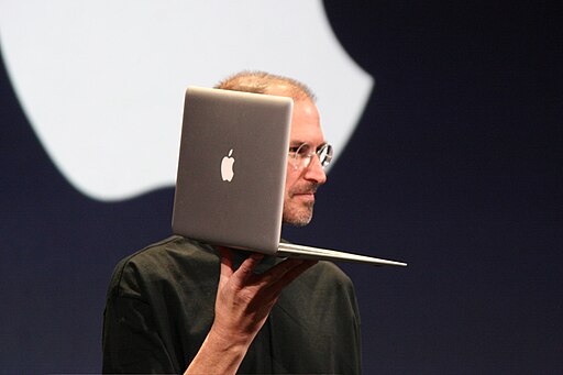 Steve Jobs with MacBook Air 3