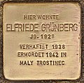 Stumbling stone for Elfriede Grünberg (Wels) .jpg