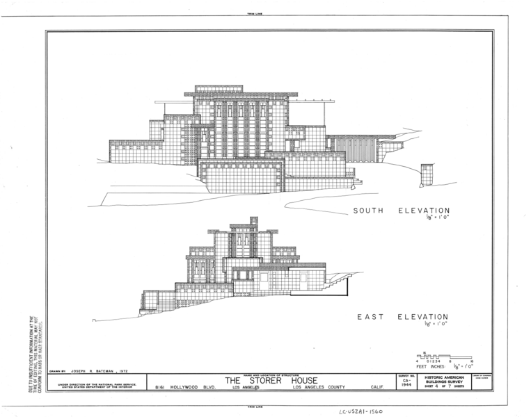 File:Storer House, 8161 Hollywood Boulevard, Los Angeles, Los Angeles County, CA HABS CAL,19-LOSAN,70- (sheet 4 of 7).png