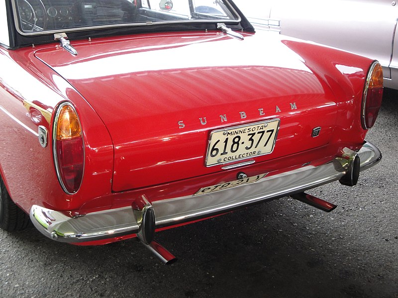 File:Sunbeam Tiger 1966 view of rear.jpg