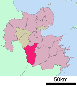 Lokasi Taketa di Prefektur Ōita