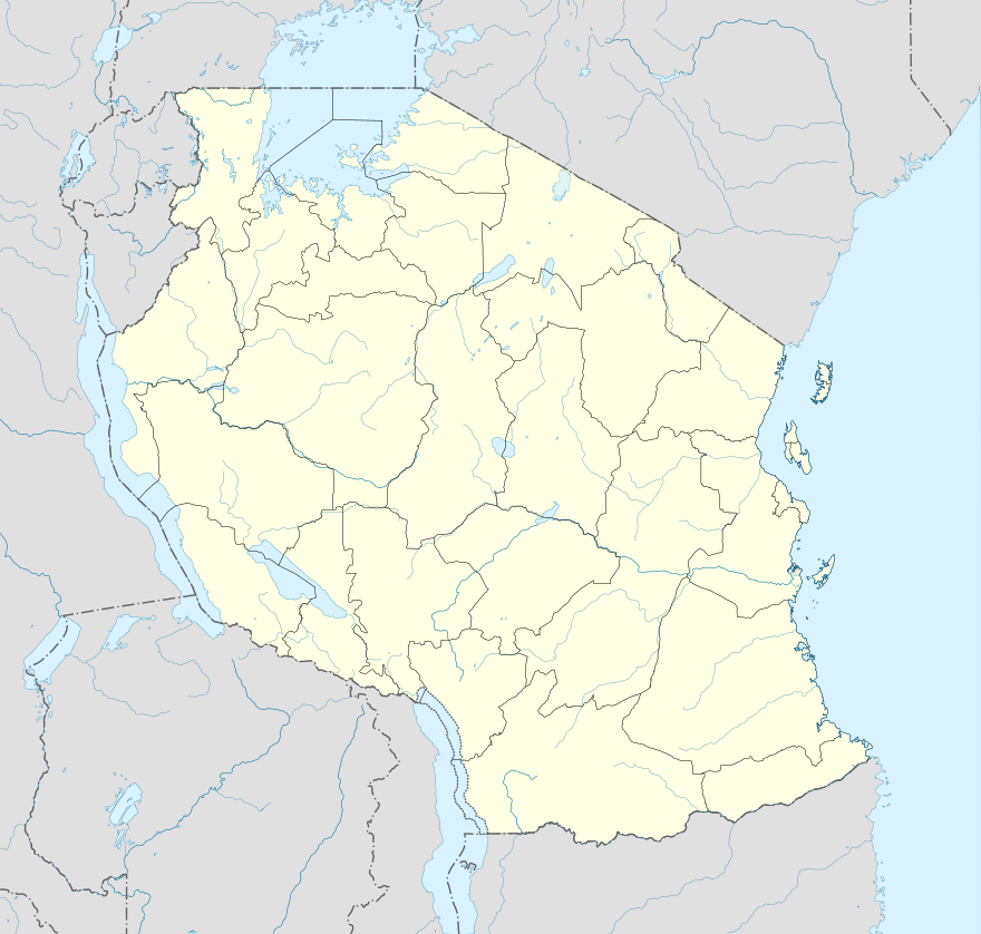 Міста Танзанії. Карта розташування: Танзанія