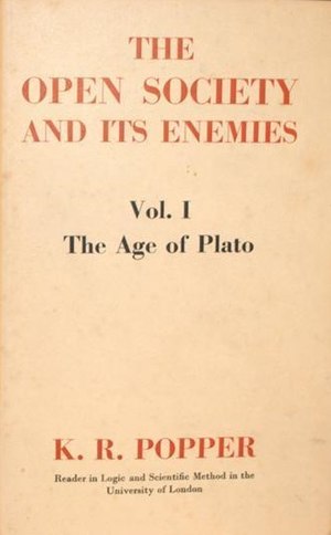 The Open Society and Its Enemies, first edition, volume one.jpg