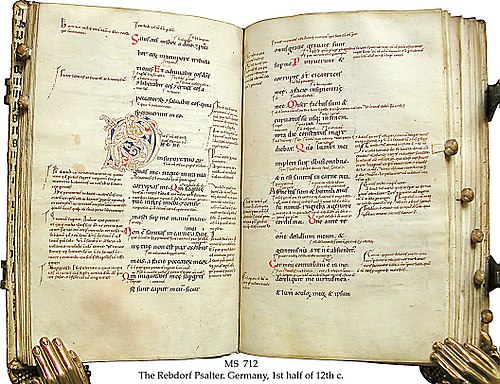 The Rebdorf Psalter: Book of Psalms with Gloss by Anselm of Laon.