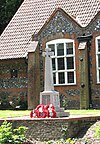 The war memorial on Ipswich Road (A140)