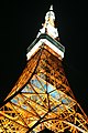 도쿄 타워를 아래에서 본 모습
