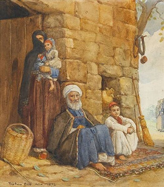 A Druze family of the Lebanon, late 1800s