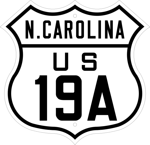 File:US 19A North Carolina 1926.svg