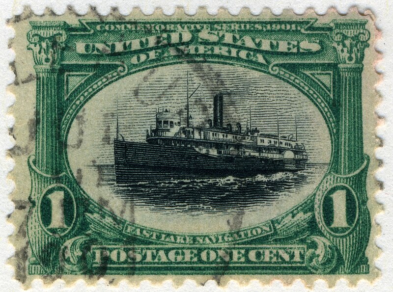 File:US stamp 1901 1c Fast Lake Navigation.jpg
