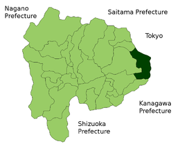 Uenohara – Mappa