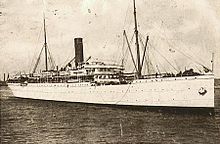 Galeka was built in 1899 and sunk by a mine in 1916 Union-Castle Line Intermediate Steamer Galeka.jpg