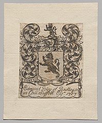 Bookplate: Edmund Poley of Badley