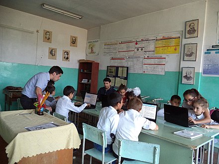 An after-school computer club in Armenia