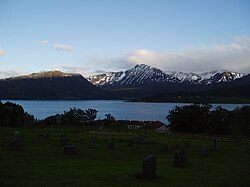 Kvæfjorden set fra Kvæfjord kirke