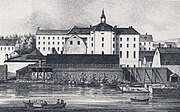 Långholmens spinnhus 1850-tal.
