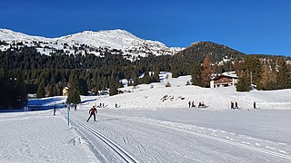 Loipe um den Heidsee bei Valbella