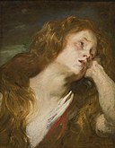 Van Dyck - YOUNG WOMAN RESTING HER HEAD ON HER HAND (PROBABLY THE PENITENT MAGDALENE).jpg