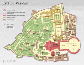 kaart: Geografie van het Vaticaan