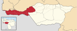 Locatie van de gemeente in Apure